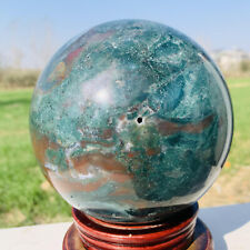 8.2LB Natural Marine Jasper Agate Stone Ball Crystal Gift Crystal Ball picture