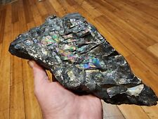 Huge Iridescent PEACOCK COAL Rainbow Anthracite, Tresckow PA picture