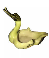 Vintage Hull Chartreuse Green Small Duck Swan Miniature picture