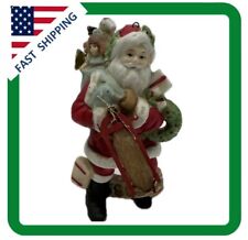 1989 Enesco Imports The Gifted Line Santa Figurines w sled By John Grossman  picture