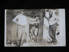 Vtg 1920s Two Men in Western WORKWEAR CO Postcard RPPC picture