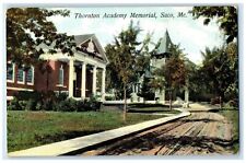 1910 Exterior View Thornton Academy Memorial Saco Maine Antique Vintage Postcard picture