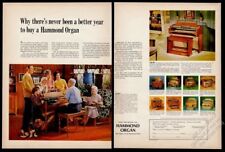 1965 Hammond B3 B-3 organ D155 A102 E311 color photos vintage print ad picture
