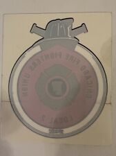 VTG Chicago Fire Fighters Union Local 5 Window Decal Sticker Unused  picture