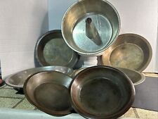 Vintage Pie Pan Lot: 2-6” 2-8” 2-9” And A Vintage Bundt Pan:used Condition picture