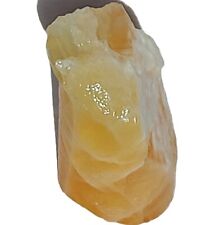 POLISHED UTAH HONEYCOMB CALCITE DISPLAY ~221 grams/7.75oz / cylinder rough stone picture