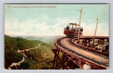 Mt Lowe CA-California, Mt Lowe Railway Circular Bridge, Vintage Postcard picture