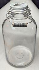 Vintage Presto Gallon Jar w Aluminum Cap + Glass Top picture