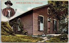 Home Of Jesse James Saint Joseph Missouri Brown's And Landscape Antique Postcard picture
