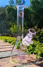 10 Inch Pink Hello Kitty Glass Bong Quality Tobacco Smoking Water Pipe Hookah picture