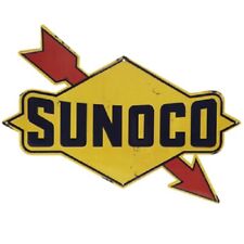 Sunoco man cave metal sign new vintage style embossed garage sign decor .. picture