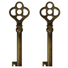 KY-3 Hollow Barrel Replacement Skeleton Key (Pack of 2, Antique Brass) picture