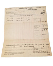 Antique 1906-07 Personal Property Tax Receipt Van Buren County Arkansas 1150 picture