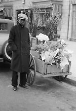 1931 African American Flower Vendor Vintage Old Photo 13