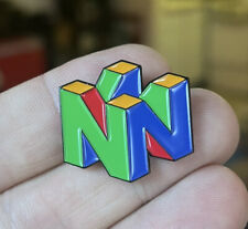 Nintendo 64 enamel pin N64 NES logo 90s Console Video Games Hat Lapel Bag NEW picture