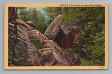 I Can't Bear to Leave West Virginia Postcard picture