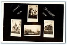 Rushmore Minnesota MN RPPC Photo Postcard Greetings Multiview c1910's Antique picture
