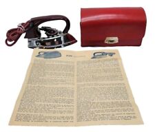 Vintage Antique AZN Travel Mini Iron Automaticus WEST GERMANY with Case picture