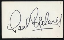 Paul Richards d1974 signed autograph auto 3x5 Cut American Actor in Westerns picture