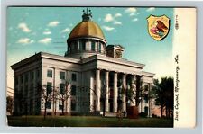Montgomery AL- Alabama, State Capitol, Outside View, Vintage c1907 Postcard picture
