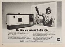1975 Print Ad Kodak Pocket 40 Instamatic Cameras Boy Catches Huge Fish  picture