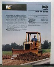 1991 CAT D4C Track Type Tractor Construction Specifications Sales Brochure picture