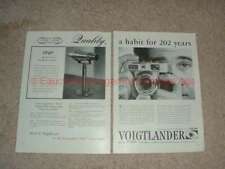 1958 Voigtlander 2-page Camera Ad - Quality, a Habit picture