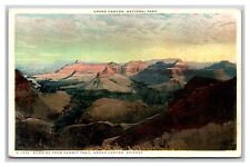 Sunrise From Hermit Trail Grand Canyon AZ Fred Harvey UNP DB Postcard W11 picture