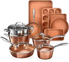 Gotham Steel Hammered Copper 15 Piece Nonstick Cookware and Bakeware Set picture