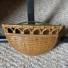 HOMCO Resin Wall Pocket Basket Planter Dart Industries 6054 USA 1970s Faux Plant picture