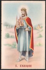 Holy card postale antique de San Enrique santino image pieuse estampa picture