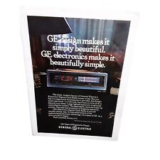 1978 General Electric Clock Radio Original Print Ad Vintage picture