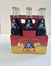 Royal Crown RC Cola 6 Pack with Carrier 12oz Bottles, Vintage picture