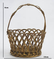 Vintage Handicrafts-Beautiful Aesthetic Brass Hand Woven Flower Basket picture