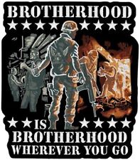 BROTHERHOOD WHEREVER YOU GO JACKET VEST BACK PATCH [11.0 X 10.0 INCH] picture