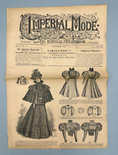 1896 Imperial Mode FASHION CLOTHING PATTERN Antque Advertising Victorian Catalog picture
