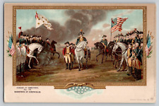 1903 Colonial Heros Cornwallis Surrenders Yorktown Patriotic Postcard Lange 38 picture