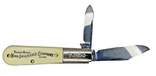 Barlow 2-Blade Folding Pocket knife Farmers Mutual Hail Insurance Co of Iowa VTG picture