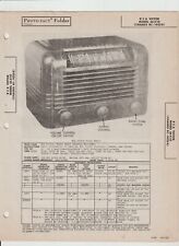 VINTAGE RCA VICTOR MODEL 56X10 RADIO - Photo Fact Folder - June 1946 A1 picture
