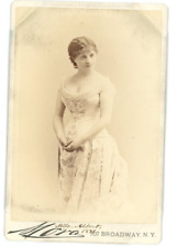 Vintage Cabinet Card Madame Albert 1881 French Singer Actress Mora Photo picture