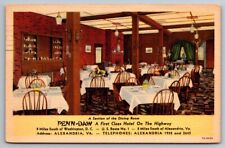 ALEXANDIRA VIRGINIA VA Postcard PENN-DAW Hotel Interior Dining Room c1938 PC picture