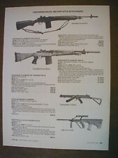 1986 Rifles Springfield, Sterling, Uzi, Valmet 2 sided Vintage PRINT AD 65309 picture