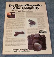 1977 Contex RTS 35mm Vintage Camera Ad 