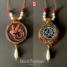necronomicon seal amulet phoenix gothic pendant talisman necklace occult jewelry picture