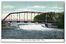 1909 Bridge And Dam Bridge Scene Sauk Centre Minnesota MN Antique Postcard picture