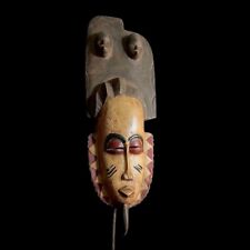 african wood masks hand carved art tribal one piece Home Décor Baule-9819 picture