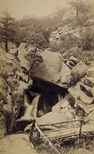 Pikes Peak Trail Colorado Sheltered Falls Antique George E. Mellen Photograph picture