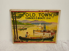 Vintage 1941  OLD TOWN CANOES and BOAT Catalogue picture