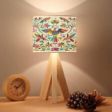 Small Lamp Colorful Mexican Traditional Textile Embroidery Style from Tenango... picture