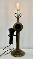 1904 Western Electric Brass Telephone Lamp /Antique/Collectible/Not Mint/Working picture